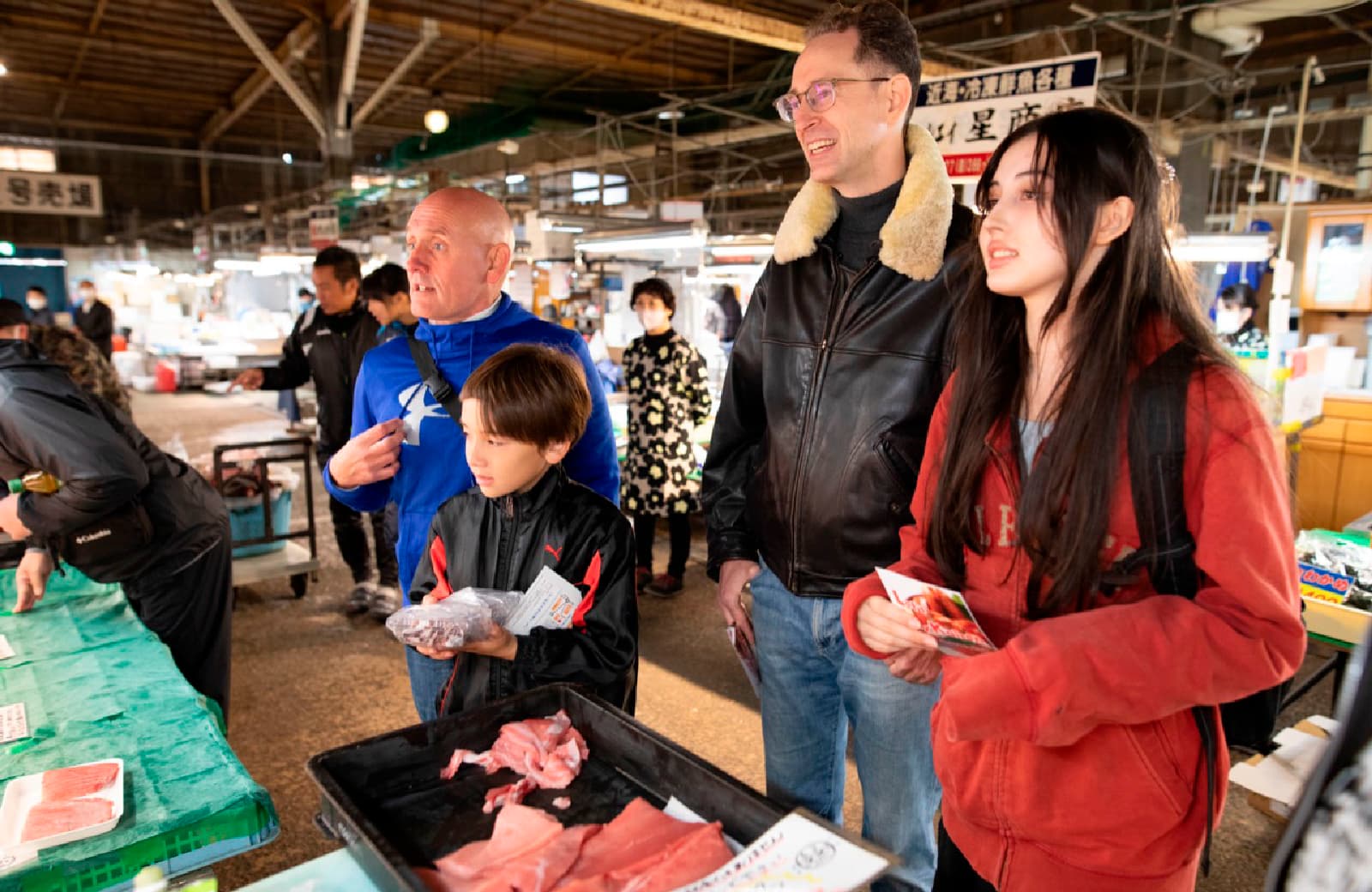 Shopping at the market
