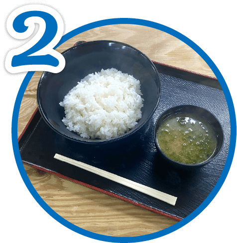 在6號賣場購入白飯