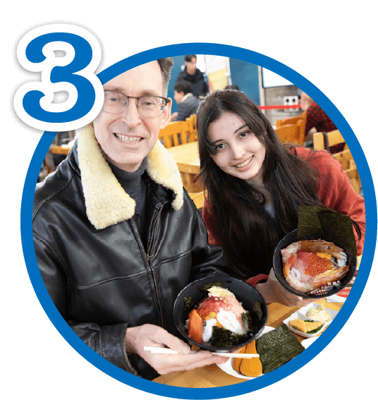 Arrange your seafood to complete the meal