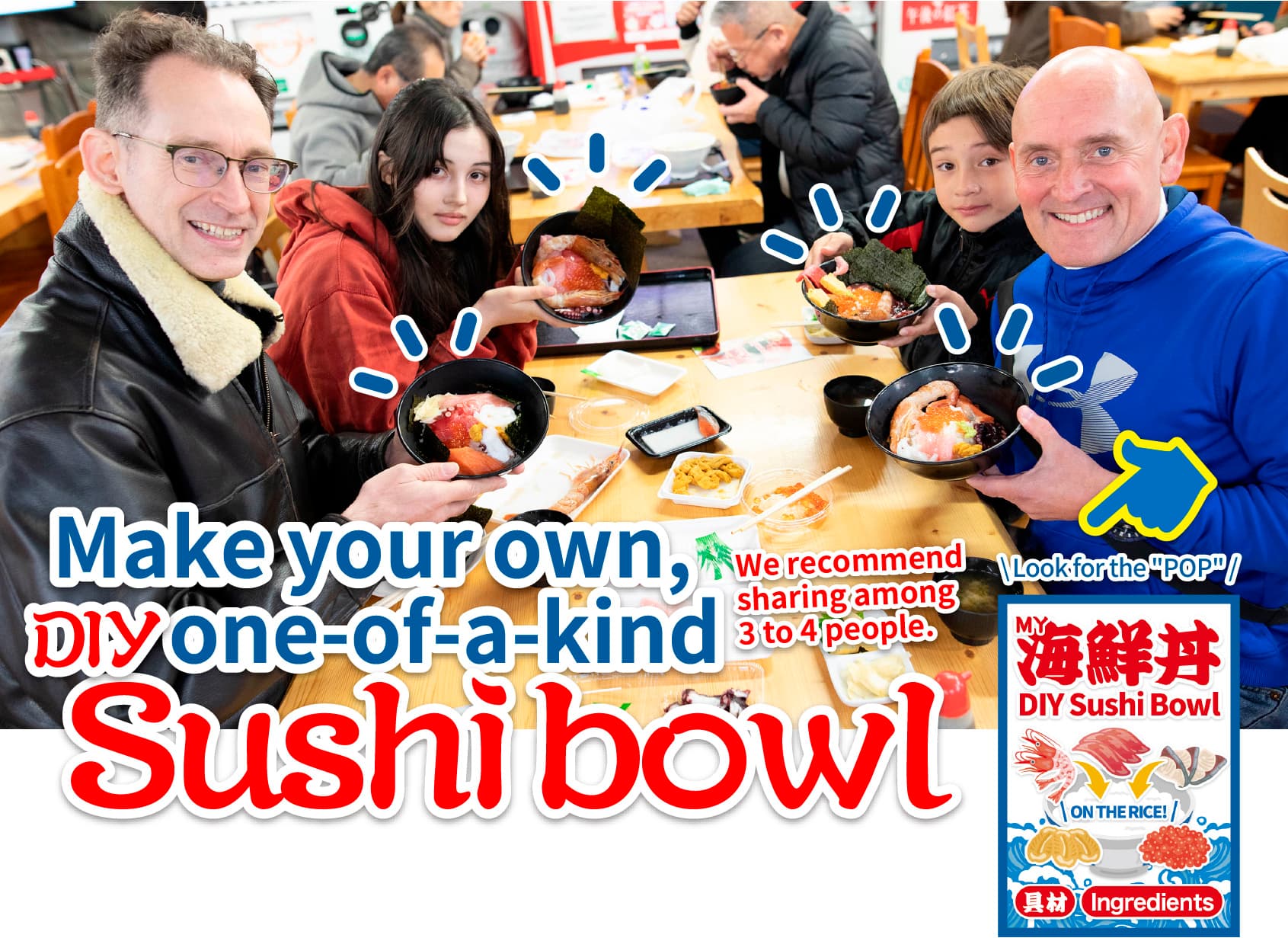 DIY Sushi Bowl.Make your own, one-of-a-kind sushi bowl